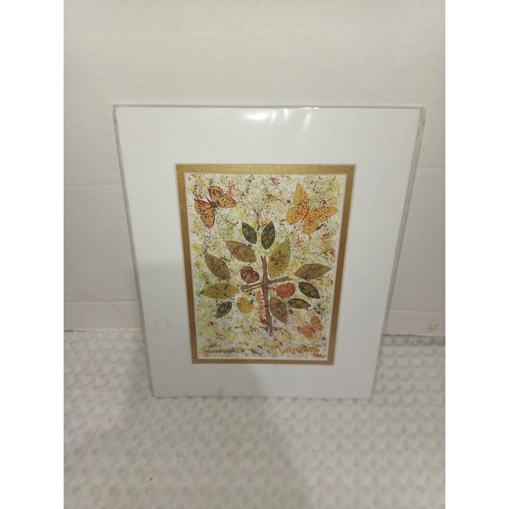 Art Transformed Splatter Print Matted Merchants On Bee Roxanna Collins 8 x 10